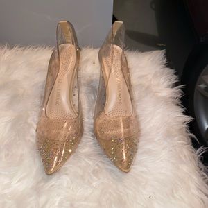 Clear heels with crystals (Azira)